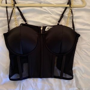 Black Corset with chain straps